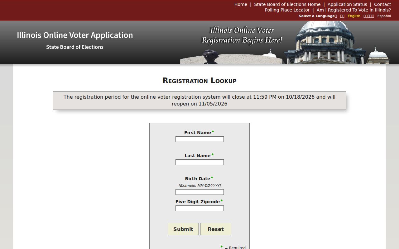 Illinois voter lookup for the Zion residents directory