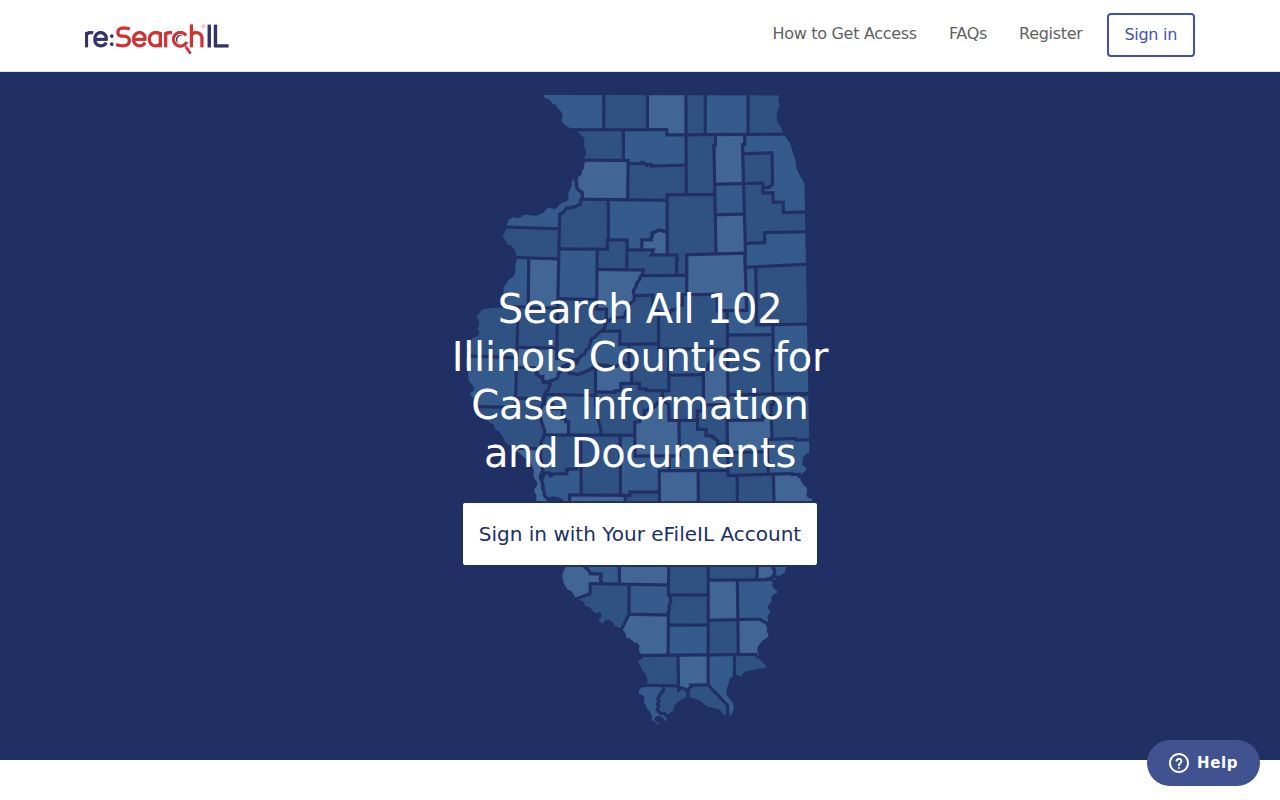 Illinois re:SearchIL filed-document login for a Zion resident lookup