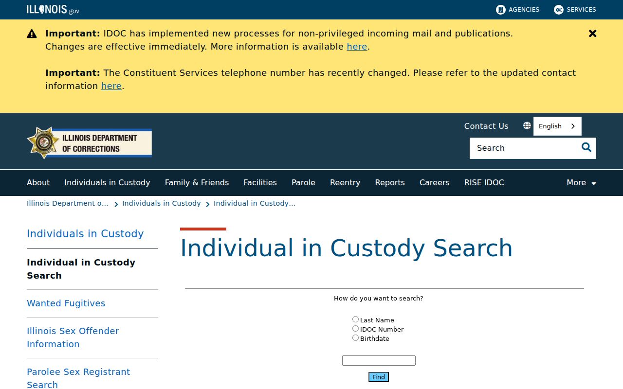 Illinois custody search for a lawful Zion resident lookup